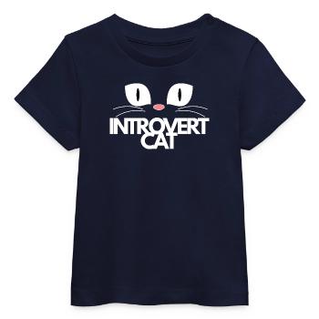 Cat - Baby Organic T-shirt by Stanley/Stella - navy - Front