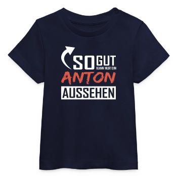 So gut kann nur ein Anton aussehen - Baby Organic T-Shirt Baby Creator von Stanley/Stella - Navy - Vorne