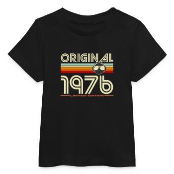 Originele retro koptelefoons uit 1976 - Baby t-shirt biologisch Stanley/Stella - zwart - Voor