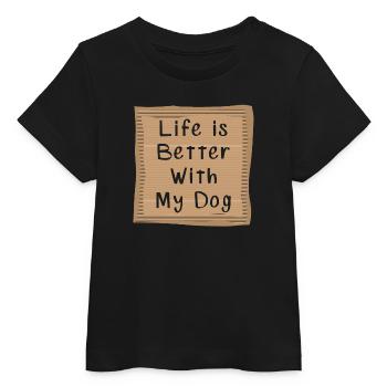 Hunde Spruch - Baby Organic T-Shirt Baby Creator von Stanley/Stella - Schwarz - Vorne