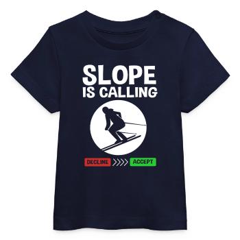 Ski Ski Holiday - Baby Organic T-shirt by Stanley/Stella - navy - Front