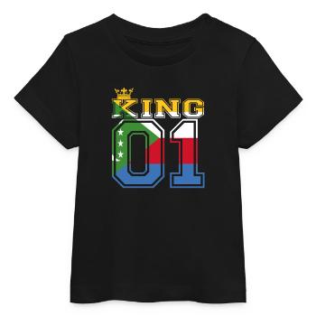 roi partenaire du pays 01 prince Comores - T-shirt bébé bio Stanley/Stella - noir - Devant