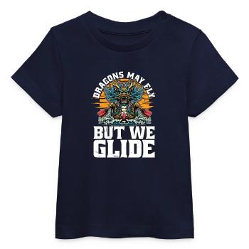 Dragon Boating Dragons May Fly But We Paddling - Baby Organic T-Shirt Baby Creator von Stanley/Stella - Navy - Vorne