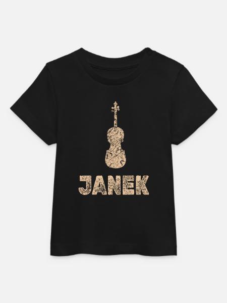 Janek als Bratsche - Baby Organic T-Shirt Baby Creator von Stanley/Stella - Schwarz