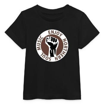 3 colors - Enjoy Northern Soul Music - nighter - Baby Organic T-shirt by Stanley/Stella - black - Front