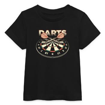 Darts 3D - Dart T-Shirts RAHMENLOS - Sport Club - Baby Organic T-Shirt Baby Creator von Stanley/Stella - Schwarz - Vorne