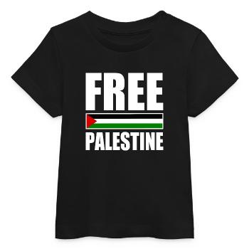 Free palestine - T-shirt bébé bio Stanley/Stella - noir - Devant