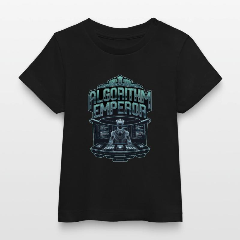 Algorithm Emperor Cyber King Tech Artwork Baby Organic T-shirt by Stanley/Stella
