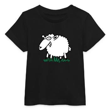 Grinsendes Schaf - Baby Organic T-Shirt Baby Creator von Stanley/Stella - Schwarz - Vorne