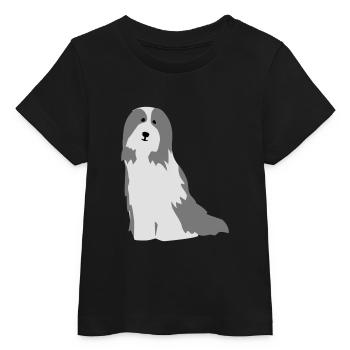 Bearded Collie - Baby Organic T-Shirt Baby Creator von Stanley/Stella - Schwarz - Vorne