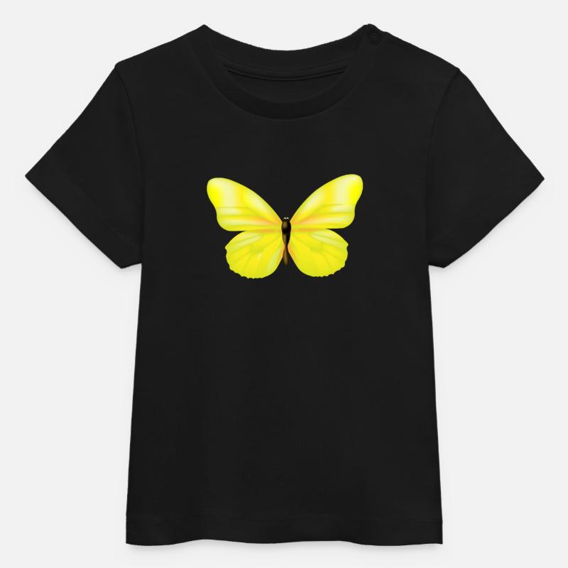 papillon - T-shirt bébé bio Stanley/Stella - noir