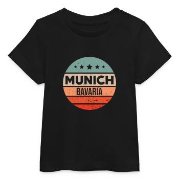 Munich - Baby Organic T-shirt by Stanley/Stella - black - Front