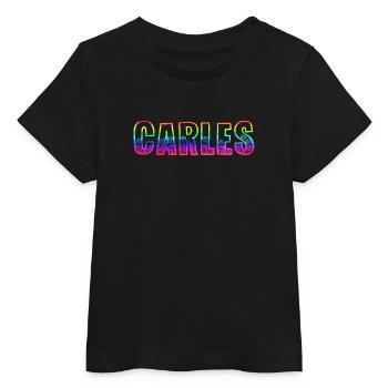 carles rs regenbogen - Baby Organic T-Shirt Baby Creator von Stanley/Stella - Schwarz - Vorne