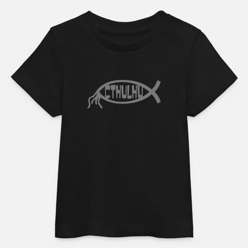 cthulhu - T-shirt bébé bio Stanley/Stella - noir
