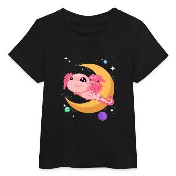 Mignon Espace Axolotl Kawaii Pastel Goth - T-shirt bébé bio Stanley/Stella - noir - Devant