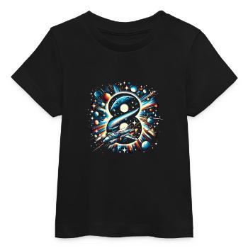 Astronaut 8. Geburtstag Weltraum Jungen 8 Jahre - Baby Organic T-Shirt Baby Creator von Stanley/Stella - Schwarz - Vorne