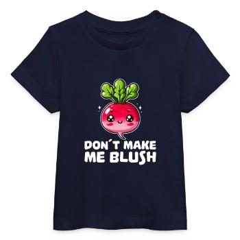 Lass mich nicht erröten, süßer Rettich - Baby Organic T-Shirt Baby Creator von Stanley/Stella - Navy - Vorne