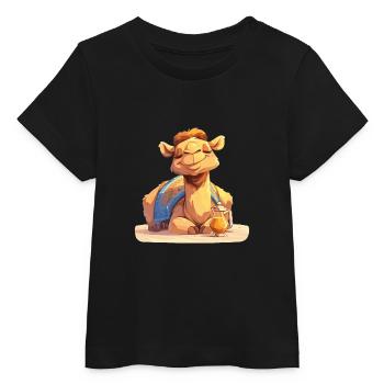 Camel Kamele Kamel - Baby Organic T-Shirt Baby Creator von Stanley/Stella - Schwarz - Vorne