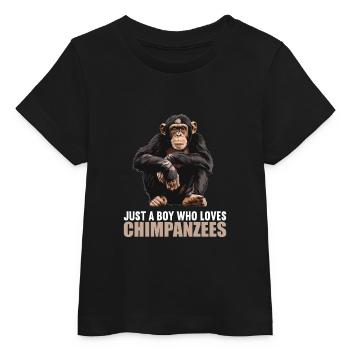 Chimpanzee Schimpansen Schimpanse - Baby Organic T-Shirt Baby Creator von Stanley/Stella - Schwarz - Vorne