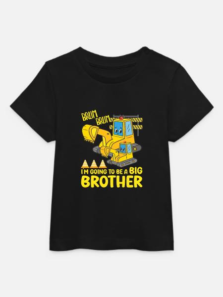 Gravemaskine Barn Klar Til At Blive Storebror - Stanley/Stella baby t-shirt økologisk - sort