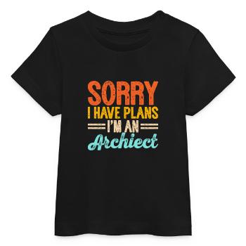 Architecte - T-shirt bébé bio Stanley/Stella - noir - Devant