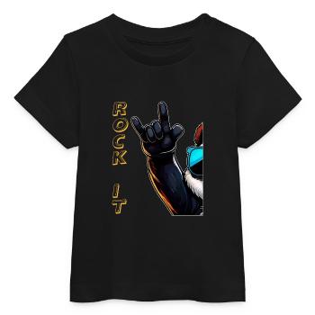 ROCK IT - Baby Organic T-shirt by Stanley/Stella - black - Front