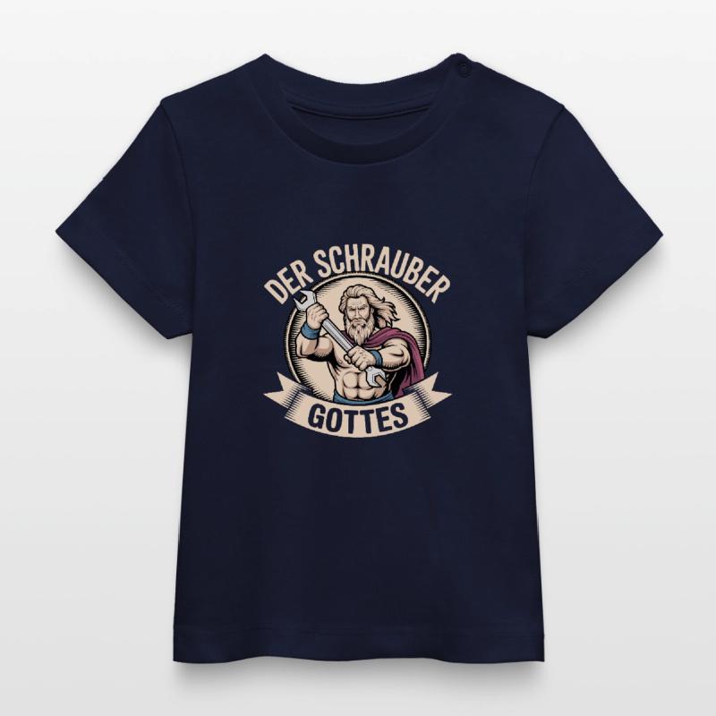 Der Schrauber Gottes Baby Organic T-Shirt Baby Creator von Stanley/Stella