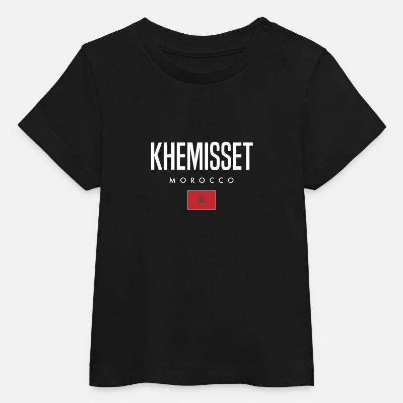 Khemisset Maroc - T-shirt bébé bio Stanley/Stella - noir