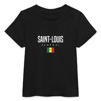 Saint-Louis Sénégal - T-shirt bébé bio Stanley/Stella - noir - Devant