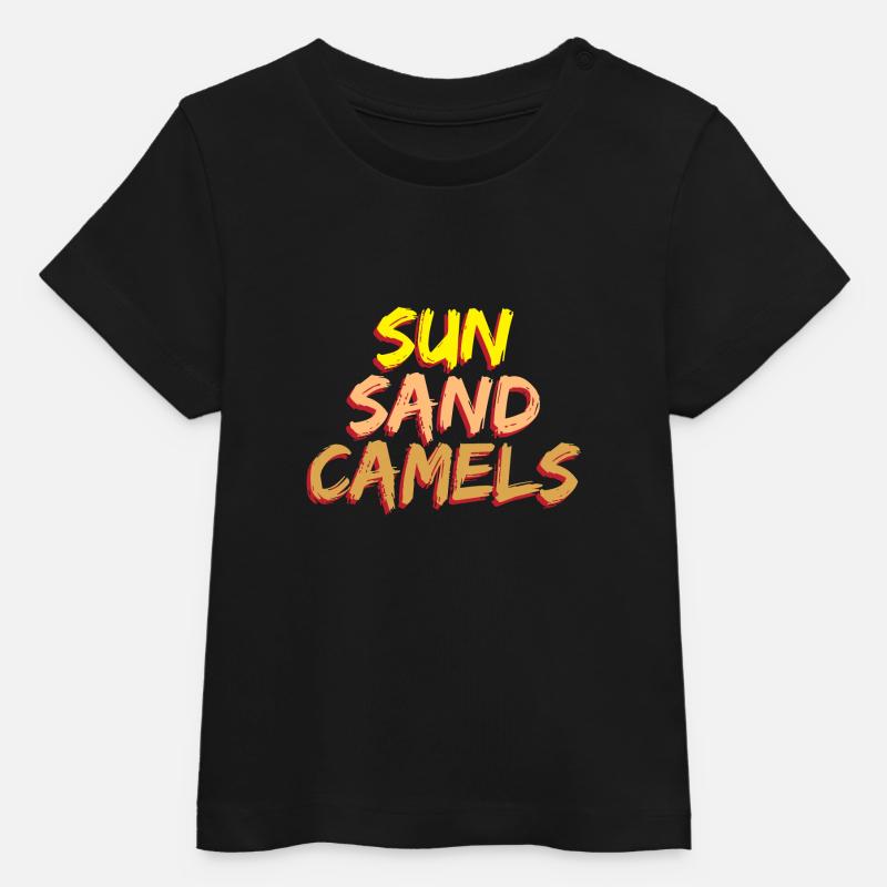 Mignon Camel 3 02 - T-shirt bébé bio Stanley/Stella - noir