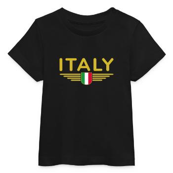 Ich liebe Italien Design T-Shirt Outfit - Baby Organic T-Shirt Baby Creator von Stanley/Stella - Schwarz - Vorne