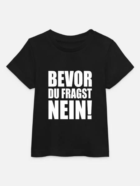 Bevor du fragst nein - Baby Organic T-Shirt Baby Creator von Stanley/Stella - Schwarz