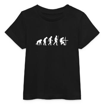 Geek Evolutie - Baby t-shirt biologisch Stanley/Stella - zwart - Voor