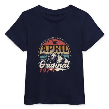 April 1974 | Geburtstag April 1974 - Baby Organic T-Shirt Baby Creator von Stanley/Stella - Navy - Vorne