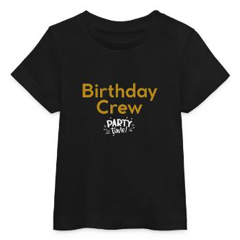 Birthday Crew - Baby Organic T-Shirt Baby Creator von Stanley/Stella - Schwarz - Vorne