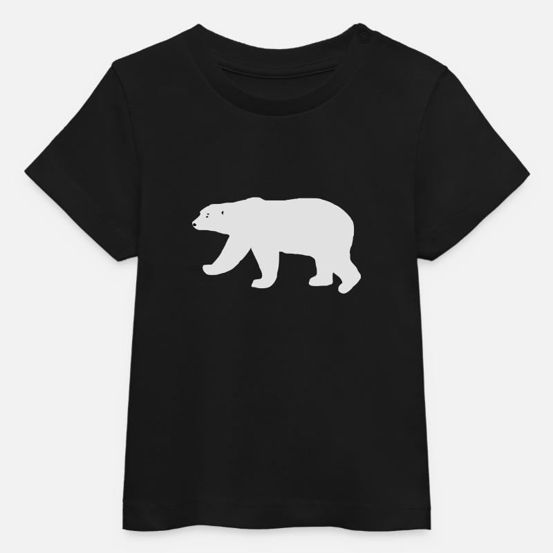 Polar Bear - T-shirt bébé bio Stanley/Stella - noir