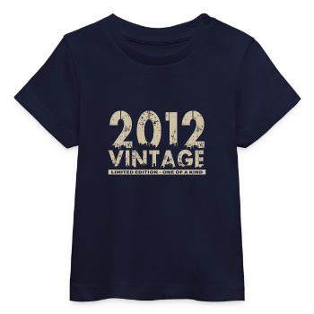 Jahrgang 2012 Bursdag - Unikat - Baby Organic T-Shirt Baby Creator von Stanley/Stella - Navy - Vorne