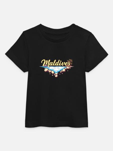 Malediven Geschenkidee - Baby Organic T-Shirt Baby Creator von Stanley/Stella - Schwarz
