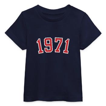 Sport year of birth 1971 - Baby Organic T-shirt by Stanley/Stella - navy - Front