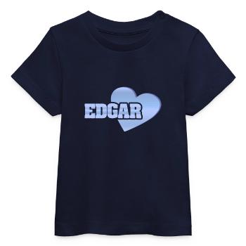 Edgar comme l’or - T-shirt bébé bio Stanley/Stella - marine - Devant
