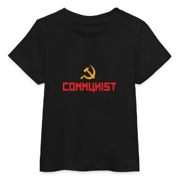 Communist with hammer and sickle - T-shirt bébé bio Stanley/Stella - noir - Devant