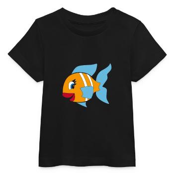 poisson - T-shirt bébé bio Stanley/Stella - noir - Devant