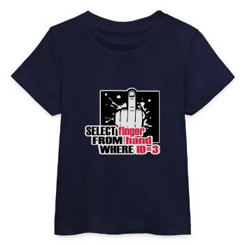 SELECT finger FROM hand - Baby Organic T-Shirt Baby Creator von Stanley/Stella - Navy - Vorne