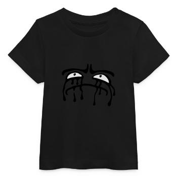 Weinendes Trauriges Gesicht Tränen Unglücklich - Baby Organic T-Shirt Baby Creator von Stanley/Stella - Schwarz - Vorne