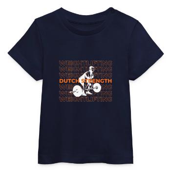 Dutch Strength Gewichtheben - Baby Organic T-Shirt Baby Creator von Stanley/Stella - Navy - Vorne