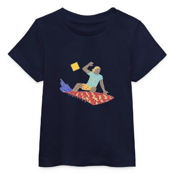 Surfer-Labyrinth - Baby Organic T-Shirt Baby Creator von Stanley/Stella - Navy - Vorne