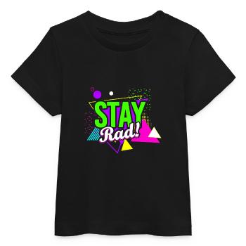 Stay Rad! Retro Vibes - Baby Organic T-Shirt Baby Creator von Stanley/Stella - Schwarz - Vorne