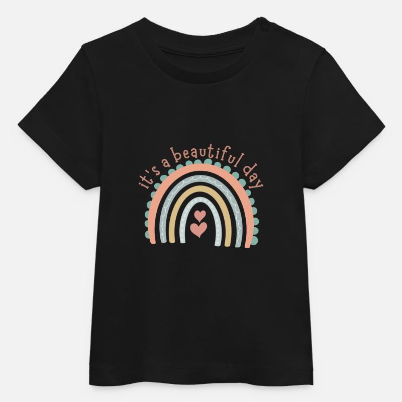 Collection Arc-en-ciel - T-shirt bébé bio Stanley/Stella - noir
