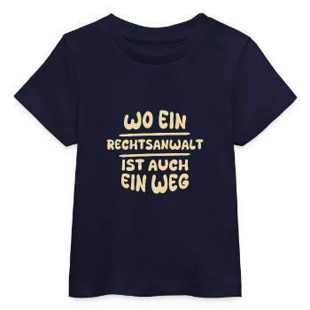 Rechtsanwalt Rechtsanwalt - Baby Organic T-Shirt Baby Creator von Stanley/Stella - Navy - Vorne