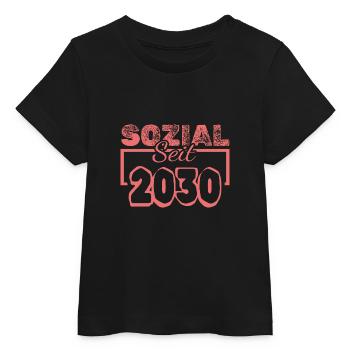 Travailleurs sociaux 2030 - T-shirt bébé bio Stanley/Stella - noir - Devant